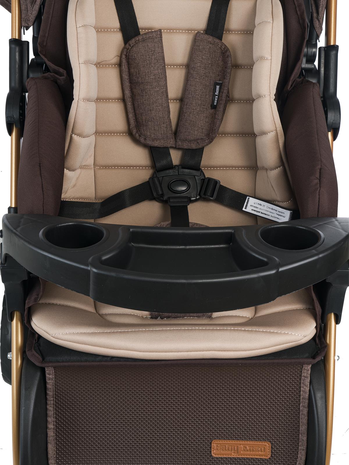 Baby Enzo Step25 Çift Yönlü Bebek Arabası - Siyah