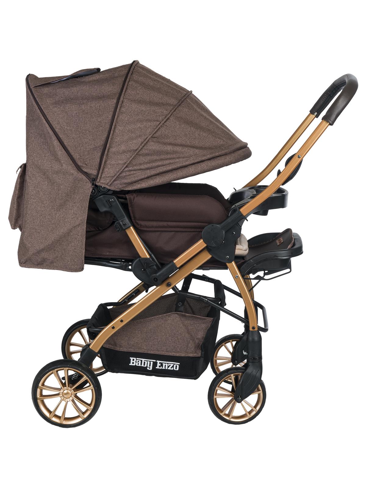 Baby Enzo Step25 Çift Yönlü Bebek Arabası - Siyah