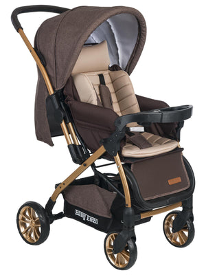 Baby Enzo Step25 Çift Yönlü Bebek Arabası - Kahverengi