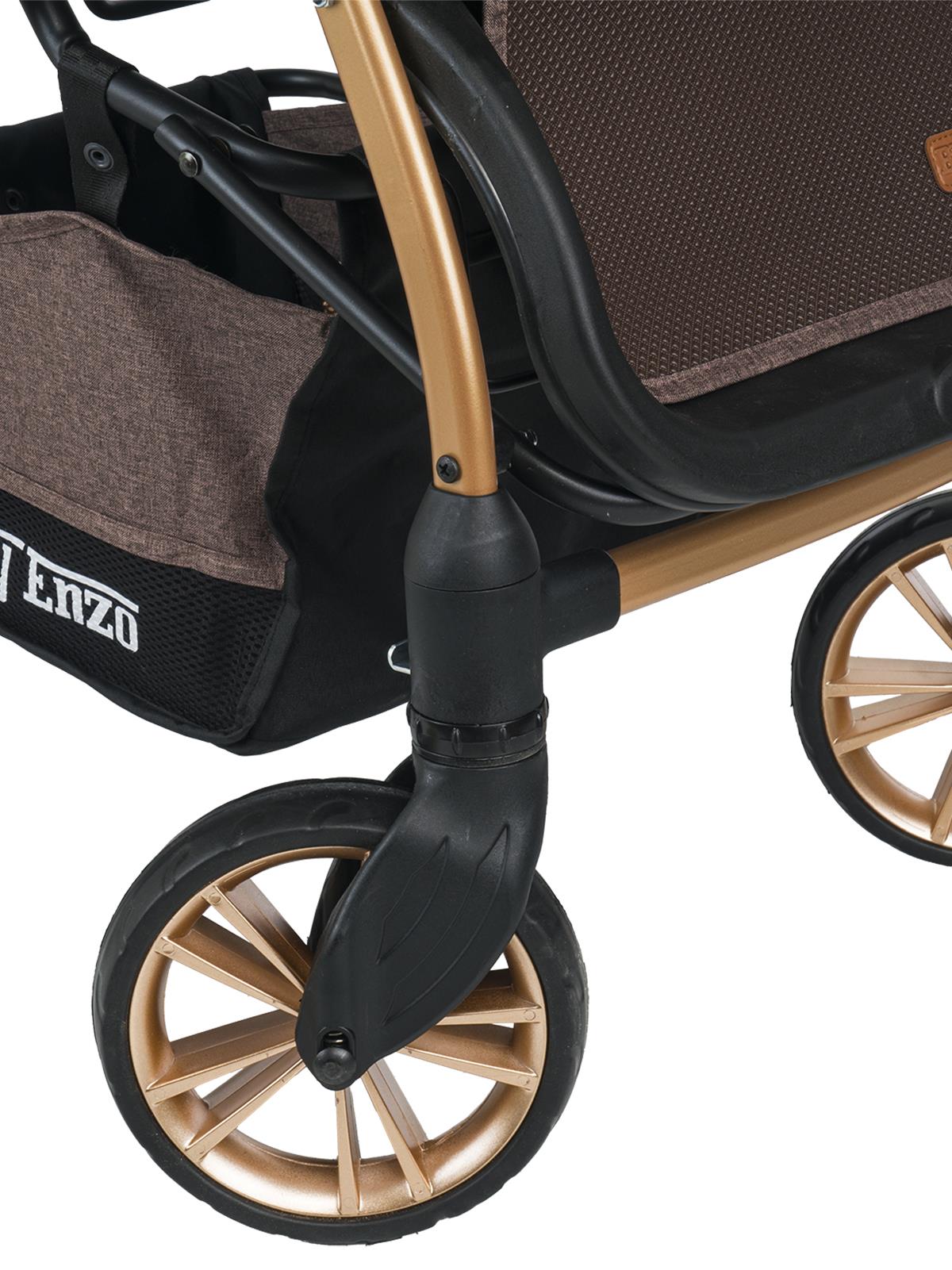 Baby Enzo Step25 Çift Yönlü Bebek Arabası - Kahverengi