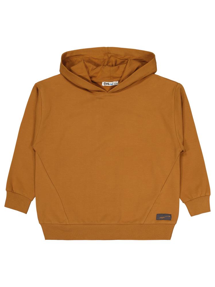 Civil Boys No Etiketli 6-9 Yaş Kapüşonlu  Sweatshırt - Kahverengi
