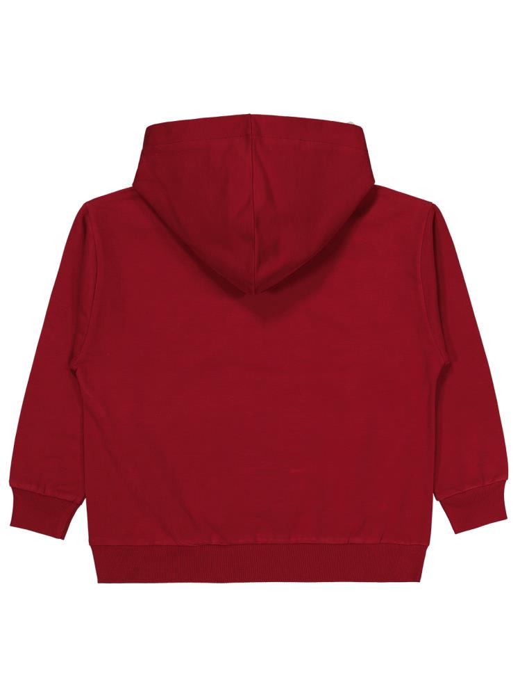 Civil Boys No Etiketli 10-13 Yaş Kapüşonlu Sweatshırt - Bordo