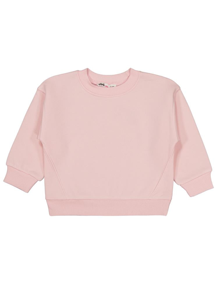 Civil Girls Düz 2-5 Yaş Sweatshirt - Pembe