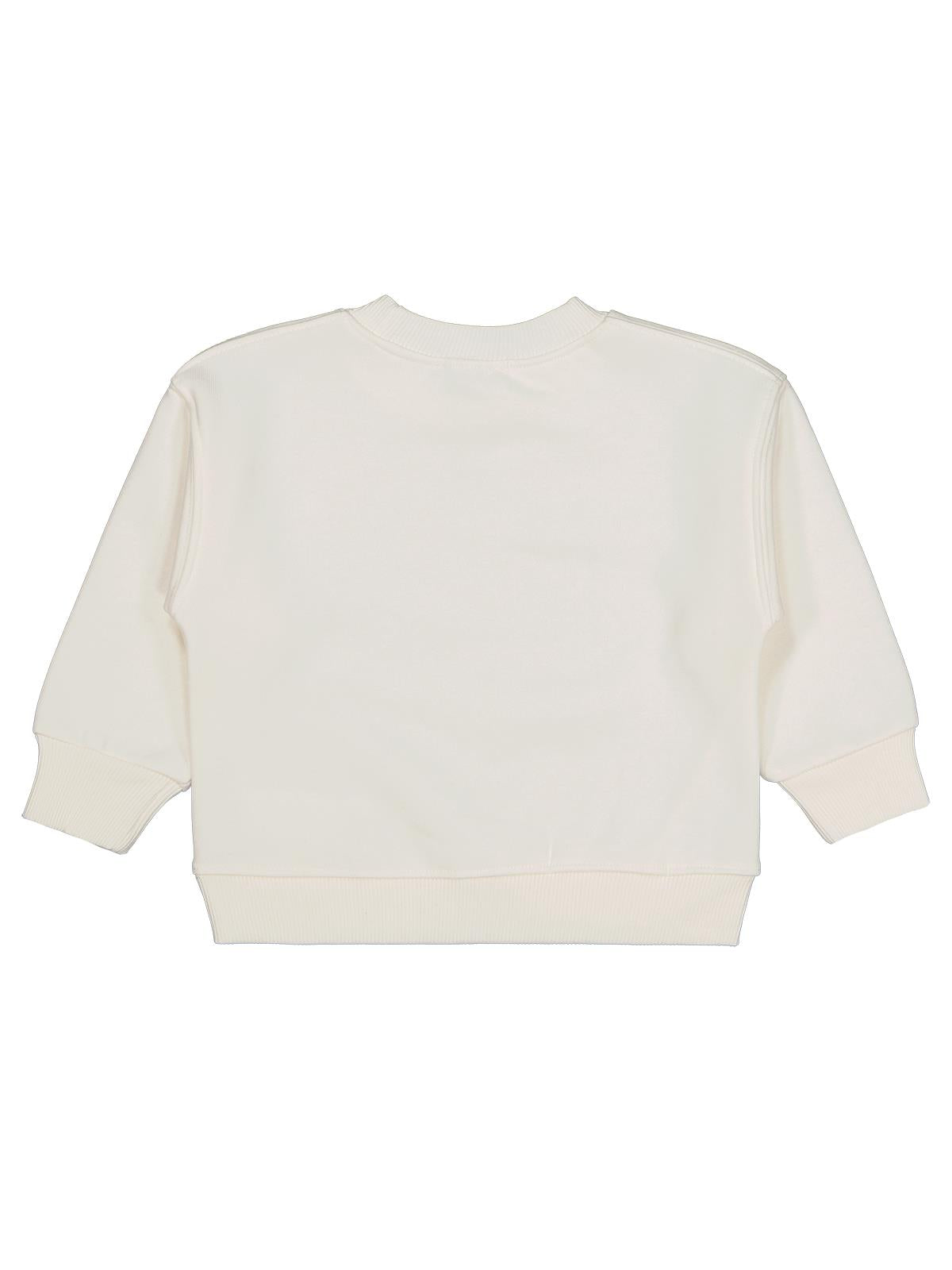 Civil Girls Düz 2-5 Yaş Sweatshirt - Ekru