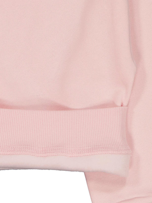 Civil Kız Çocuk Düz Sweatshirt | 3 İp Uzun Kol Bisiklet Yaka | Okul Kreş ve Günlük Kullanım - Pembe