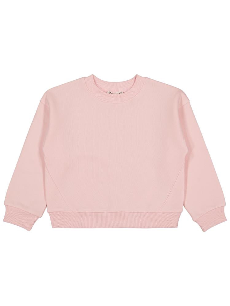 Civil Girls Düz 6-9 Yaş Sweatshirt - Pembe
