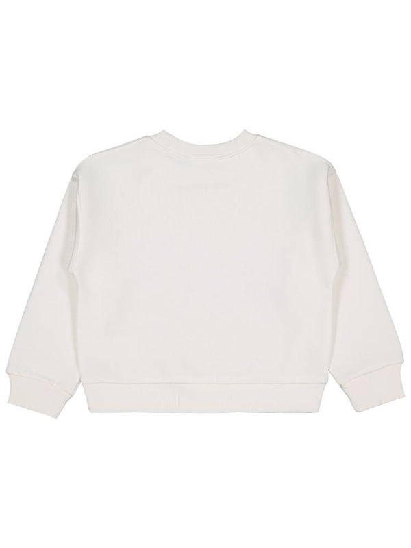 Civil Girls Düz 6-9 Yaş Sweatshirt - Ekru