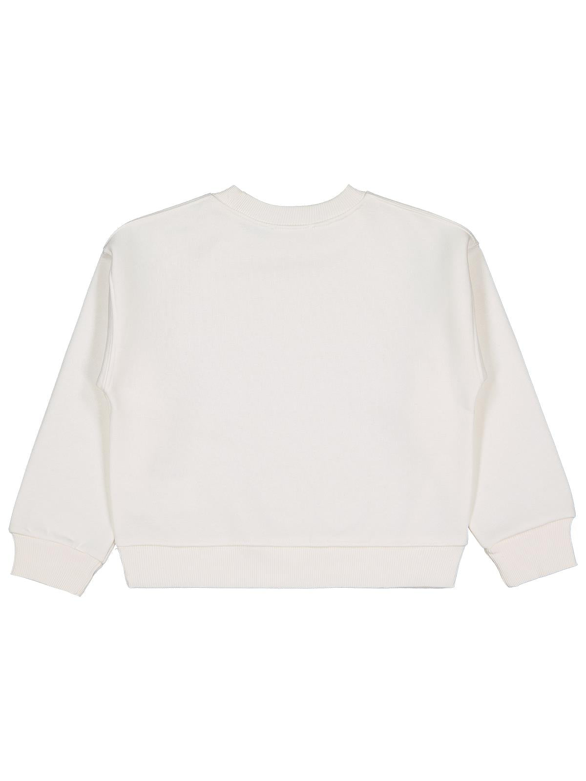 Civil Girls Düz 6-9 Yaş Sweatshirt - Ekru
