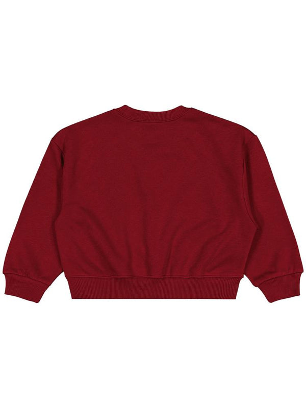 Civil Girls Düz 6-9 Yaş Sweatshirt - Bordo