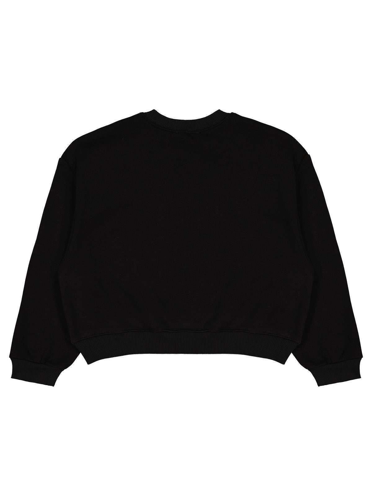 Civil Girls Kız Çocuk Düz 10-13 Yaş Sweatshirt - Siyah