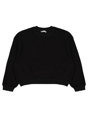 Civil Girls Kız Çocuk Düz 10-13 Yaş Sweatshirt - Siyah