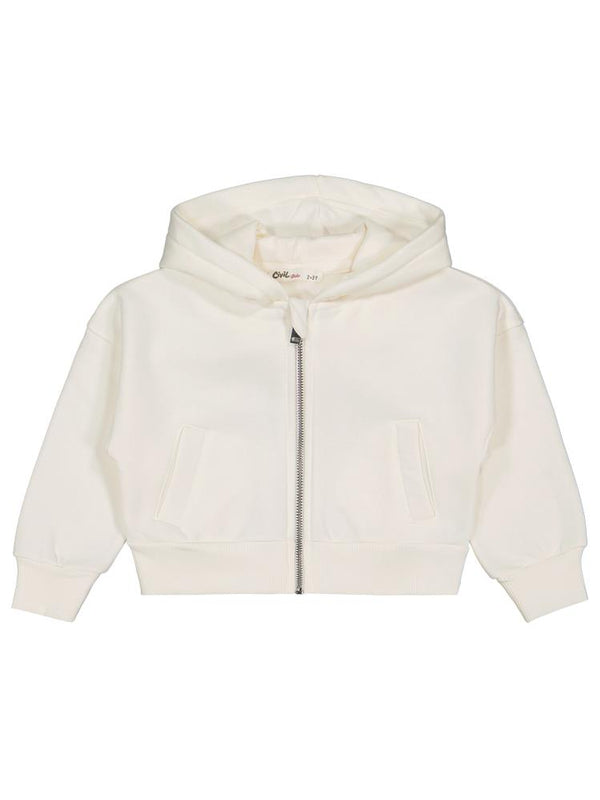 Civil Girls Düz 2-5 Yaş Hırka - Ekru