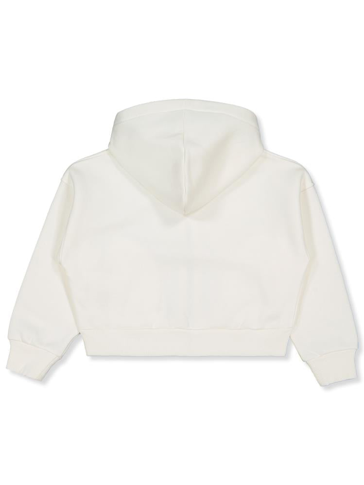 Civil Girls Düz 6-9 Yaş Hırka - Ekru