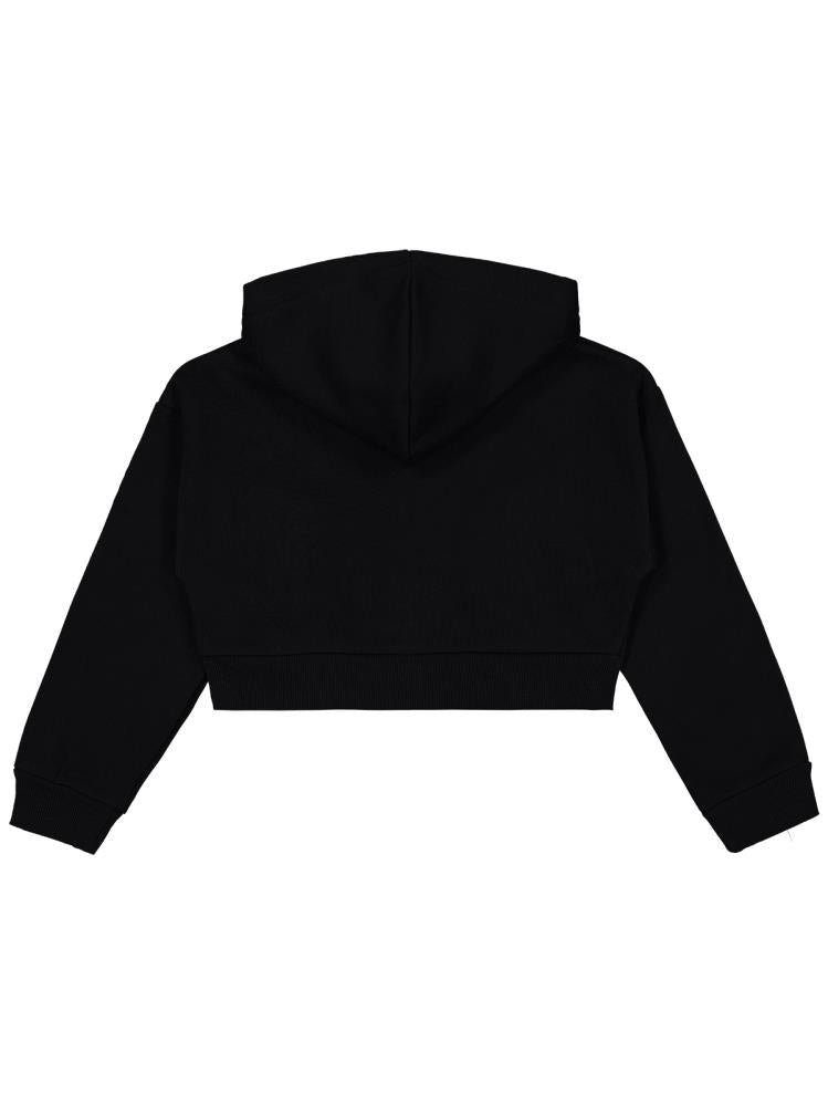 Civil Girls Düz 10-13 Yaş Hırka - Siyah