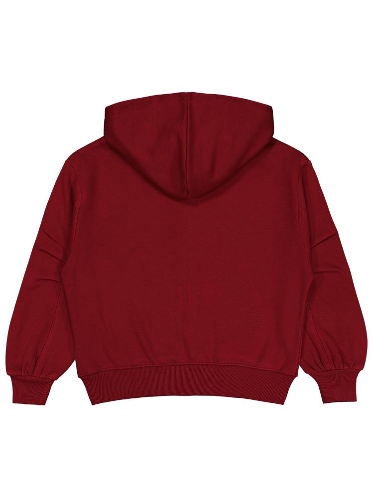 Civil Girls Düz 10-13 Yaş Hırka - Bordo