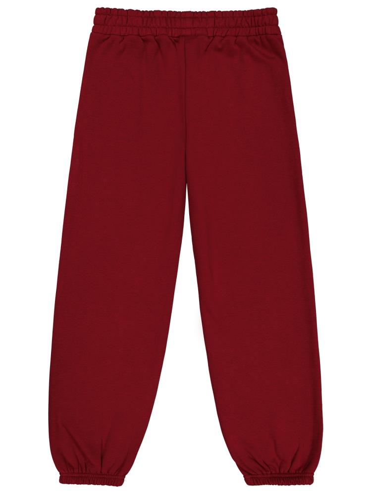 Civil Girls Düz 10-13 Yaş Eşofman Altı - Bordo