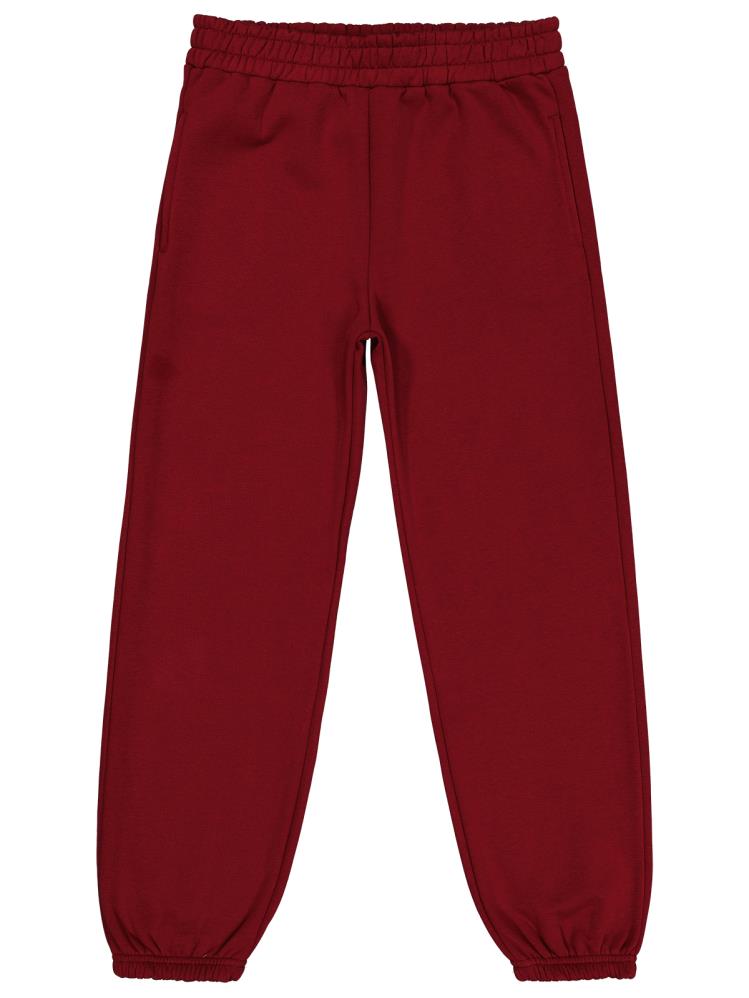 Civil Girls Düz 10-13 Yaş Eşofman Altı - Bordo