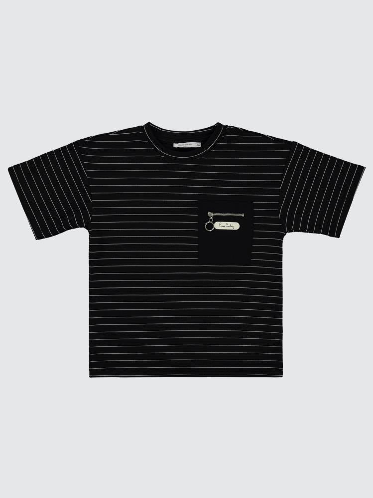 Pierre Cardin Triko Tişört 6-9 Yaş Tişört - Siyah