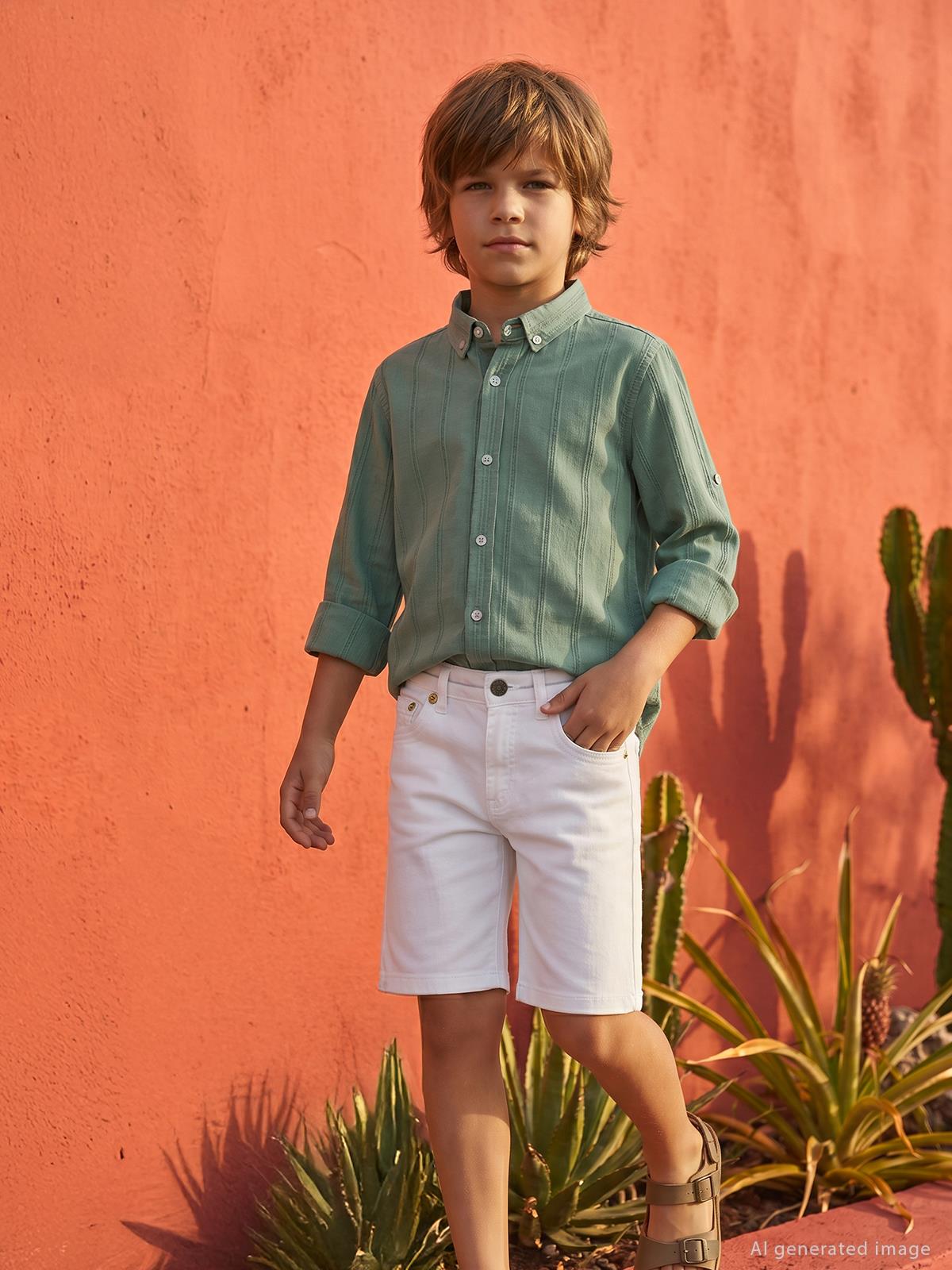 Pierre Cardin Basic 6-9 Yaş Kapri - Bej