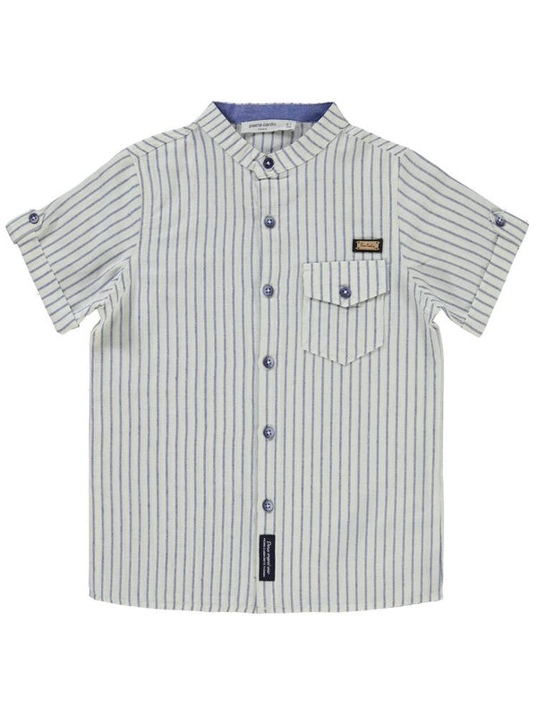 Pierre Cardin Çizgili 10-12 Yaş Gömlek - Lacivert