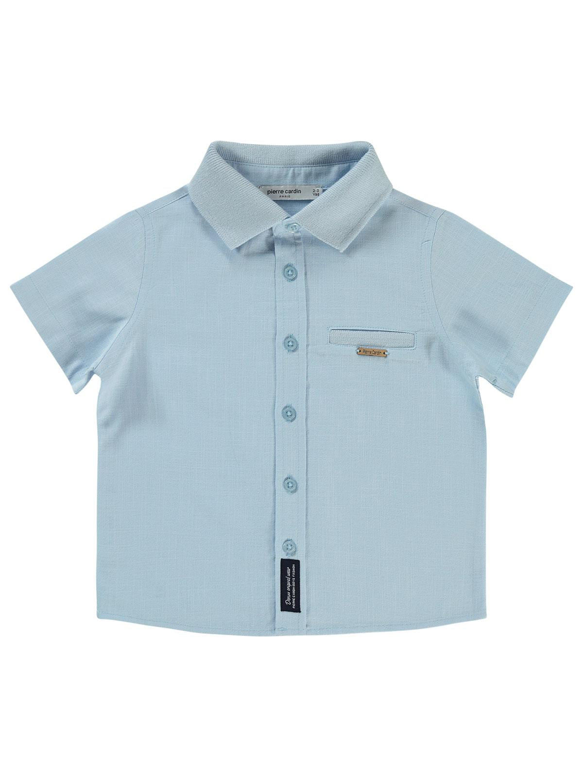 Pierre Cardin Armalı Cepli 2-5 Yaş Gömlek - Mavi