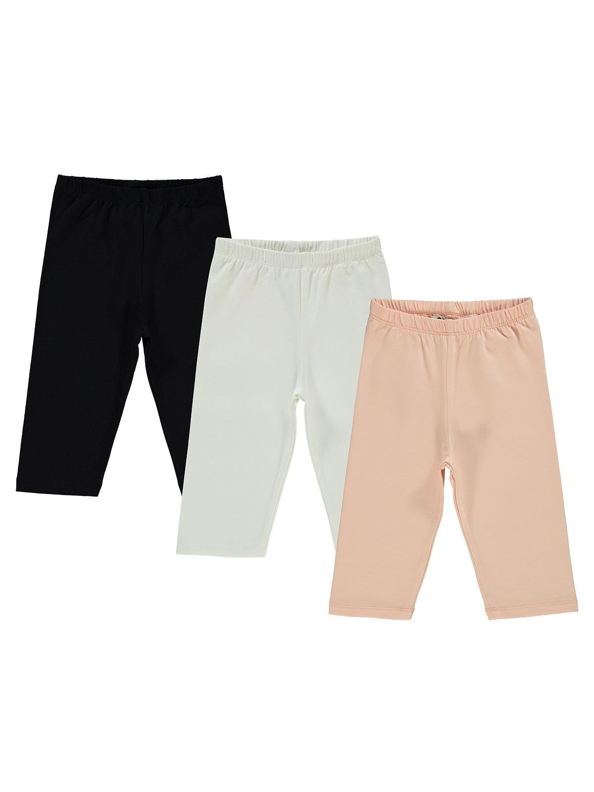 Civil Girls Basic 3'lü Kısa 2-5 Yaş Tayt