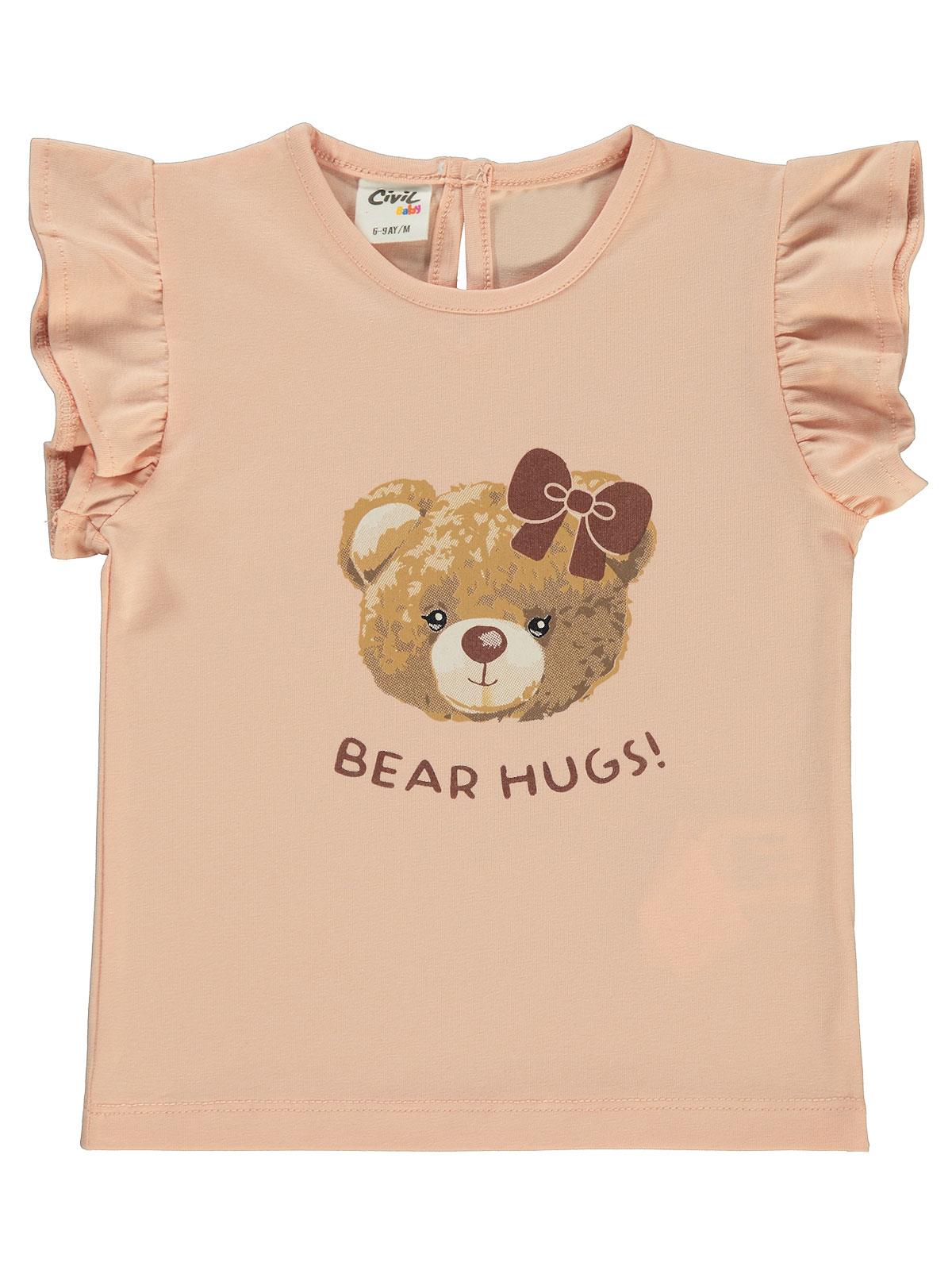 Civil Baby TeddyBear Baskılı 3'lü Set 6-18 Ay Tişört