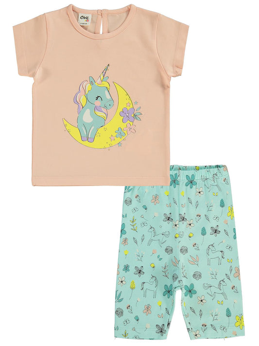 Civil Baby Unicorn Baskılı 3'lü Set  2'li 6-18 Ay Takım