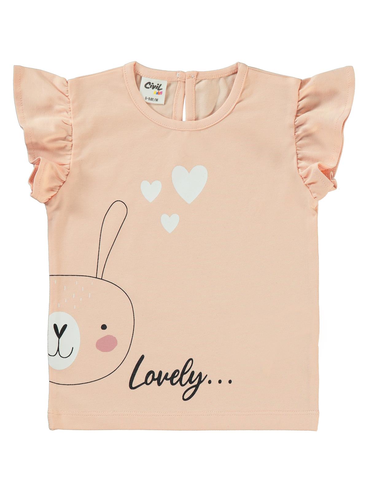 Civil Baby Tavşan Baskılı 3'lü Set  2'li 6-18 Ay Takım