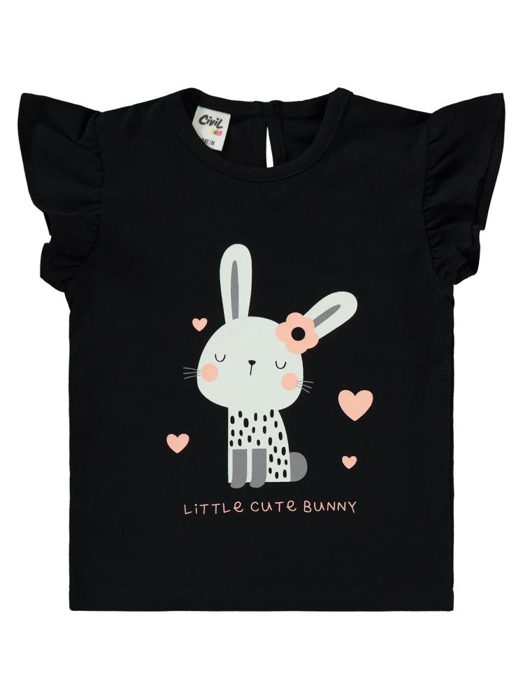 Civil Baby Tavşan Baskılı 3'lü Set  2'li 6-18 Ay Takım