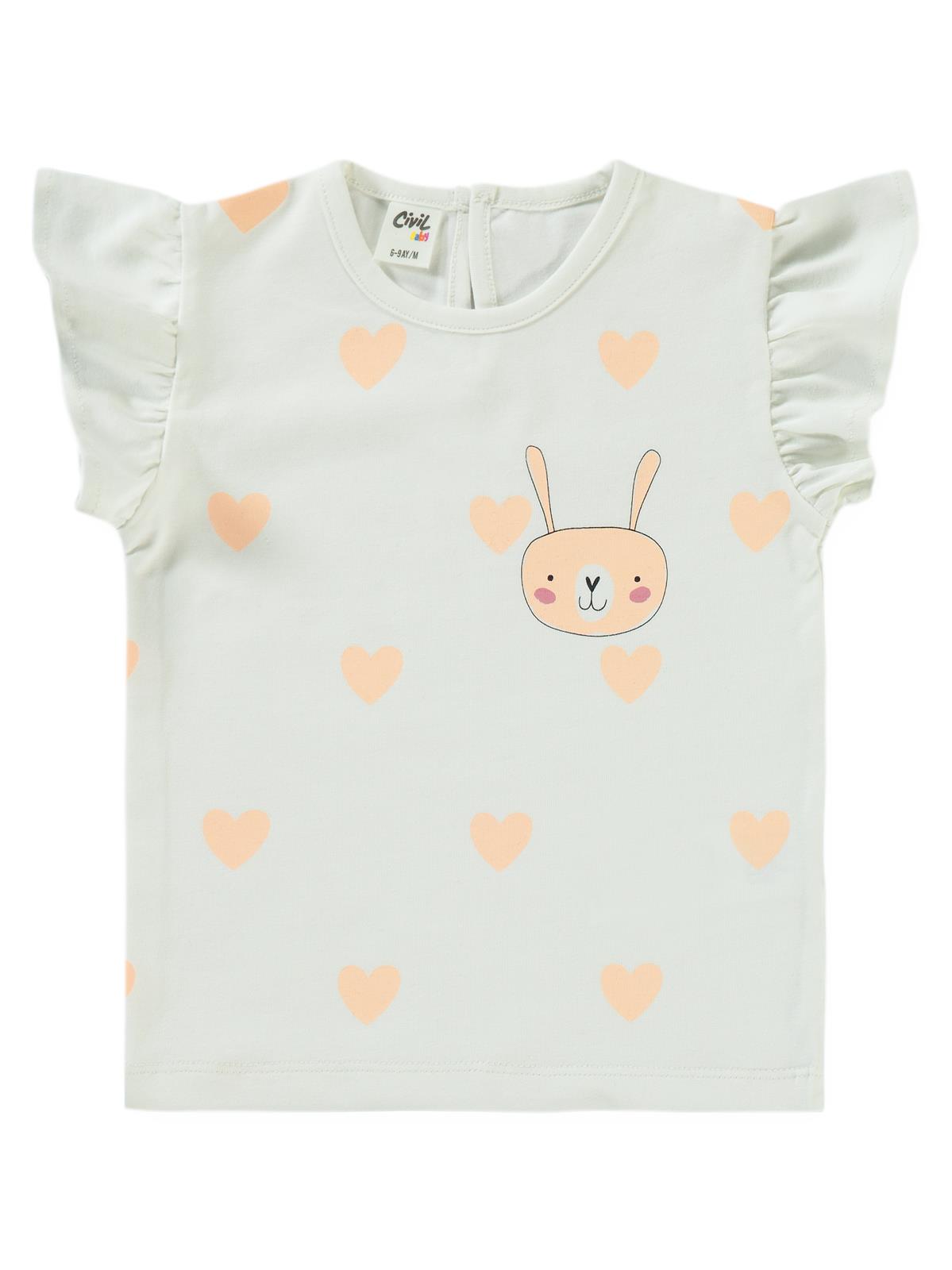 Civil Baby Tavşan Baskılı 3'lü Set  2'li 6-18 Ay Takım