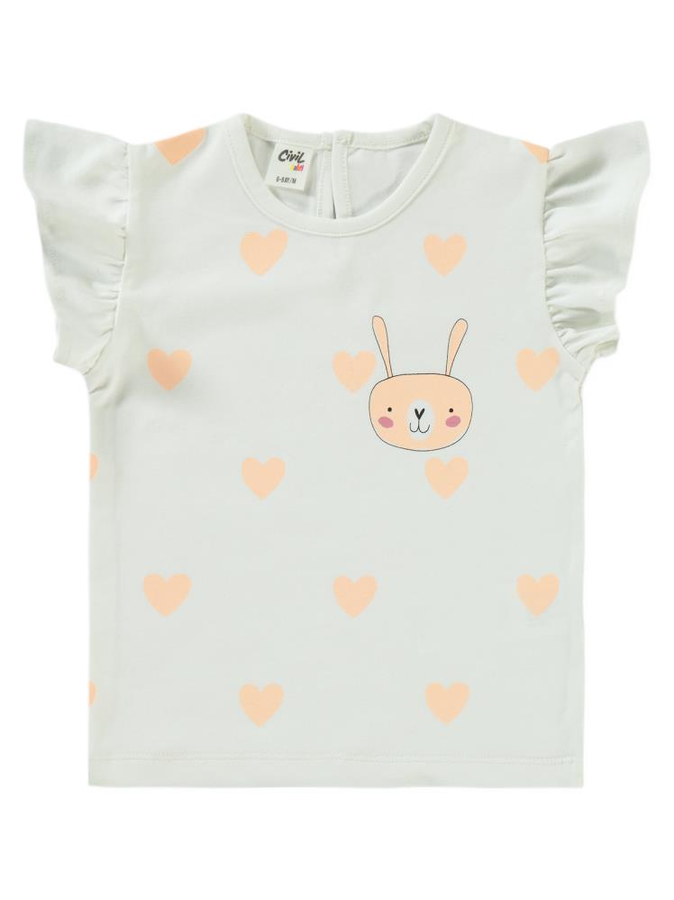 Civil Baby Tavşan Baskılı 3'lü Set  2'li 6-18 Ay Takım