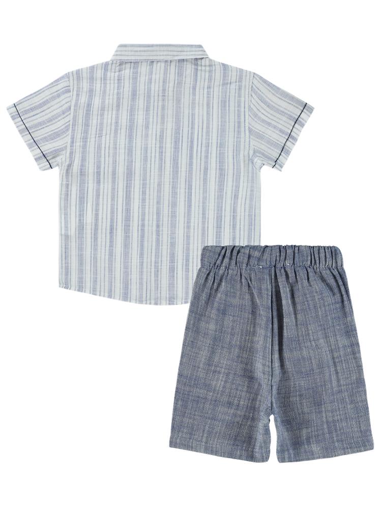 Civil Boys Çizgili Cepli 2-5 Yaş Takım - Lacivert