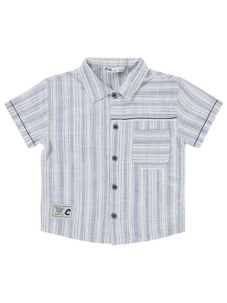 Civil Boys Çizgili Cepli 2-5 Yaş Takım - Lacivert