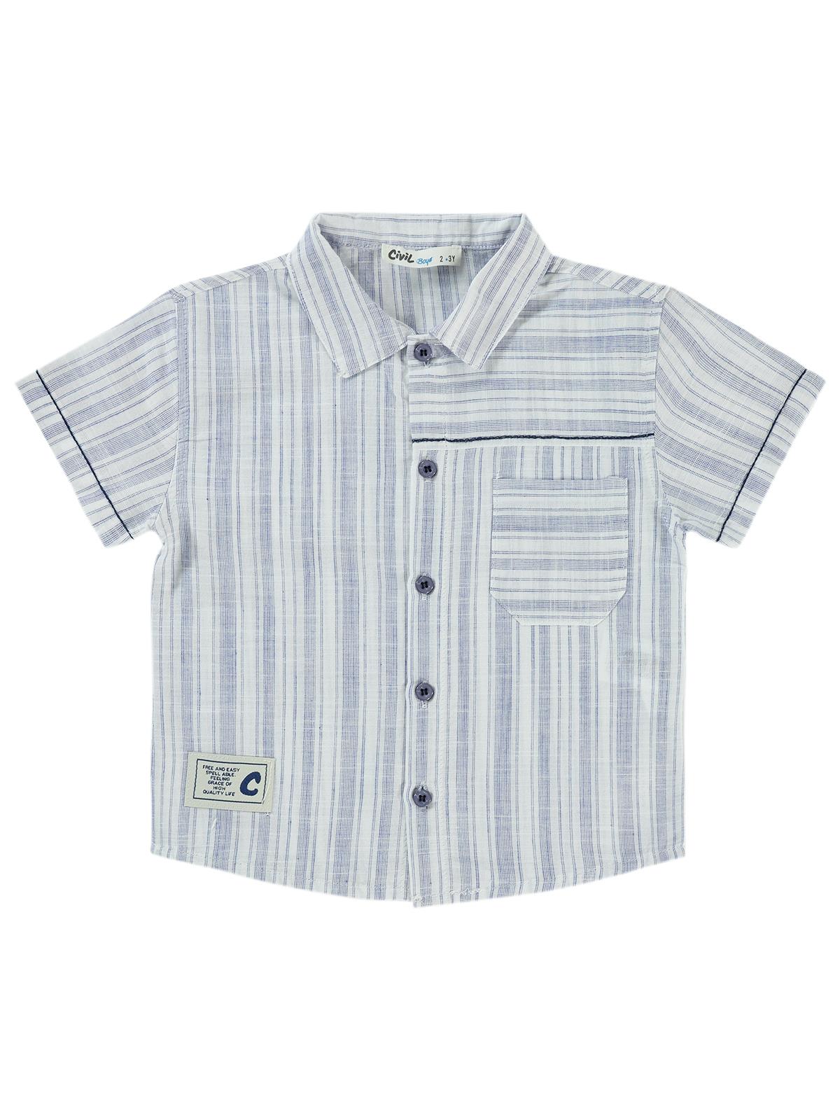 Civil Boys Çizgili Cepli 2-5 Yaş Takım - Lacivert