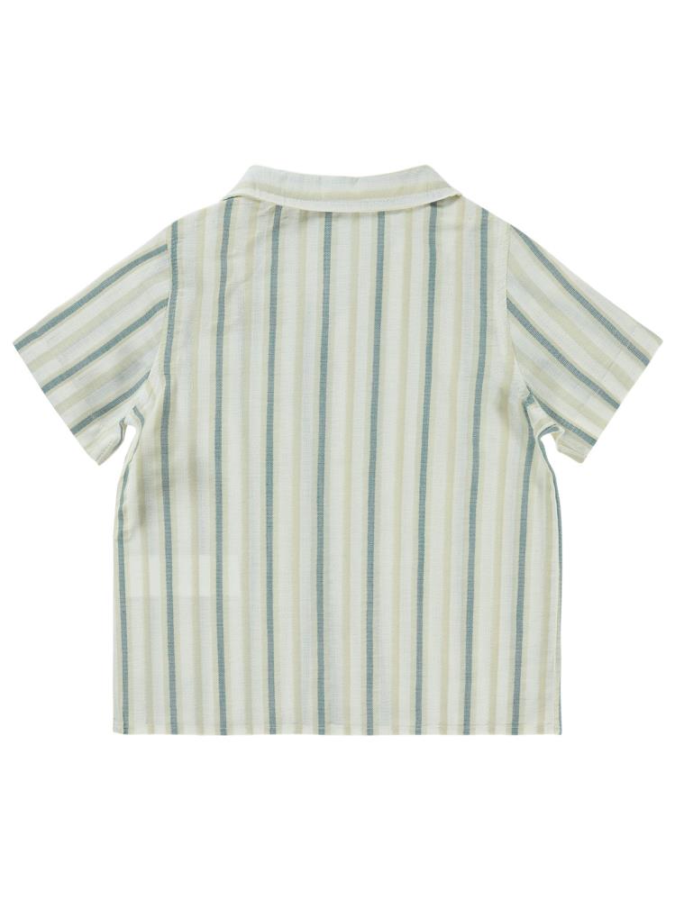 Civil Boys Çizgili 2-5 Yaş Gömlek - Haki