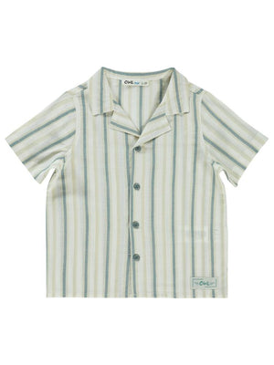 Civil Boys Çizgili 2-5 Yaş Gömlek - Haki