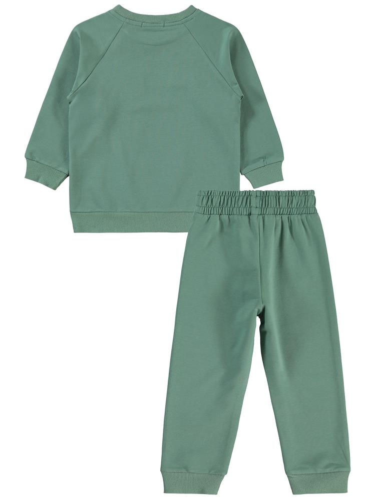 Civil Boys Gözlüklü Kaplan Nakışlı 2-5 Yaş Eşofman Takımı - Haki