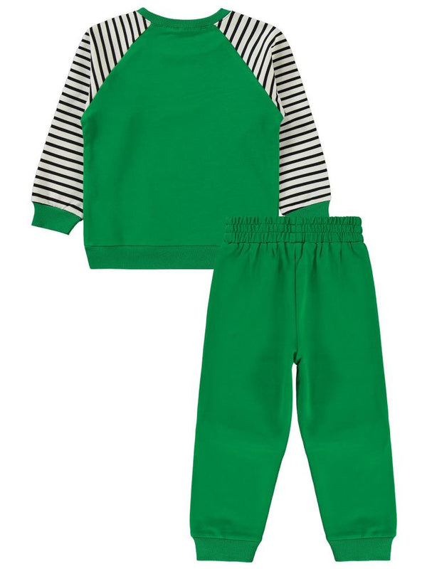 Civil Boys Zebra Baskılı 2-5 Yaş Eşofman Takımı - Yeşil