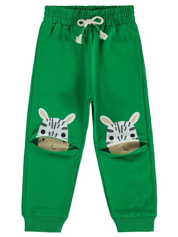 Civil Boys Zebra Baskılı 2-5 Yaş Eşofman Takımı - Yeşil