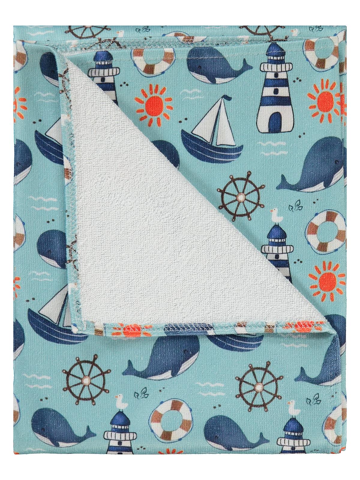 Civil Boys Balina Baskılı Havlu - Yeşil