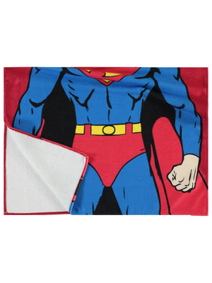 Superman Baskılı Panço - Kırmızı