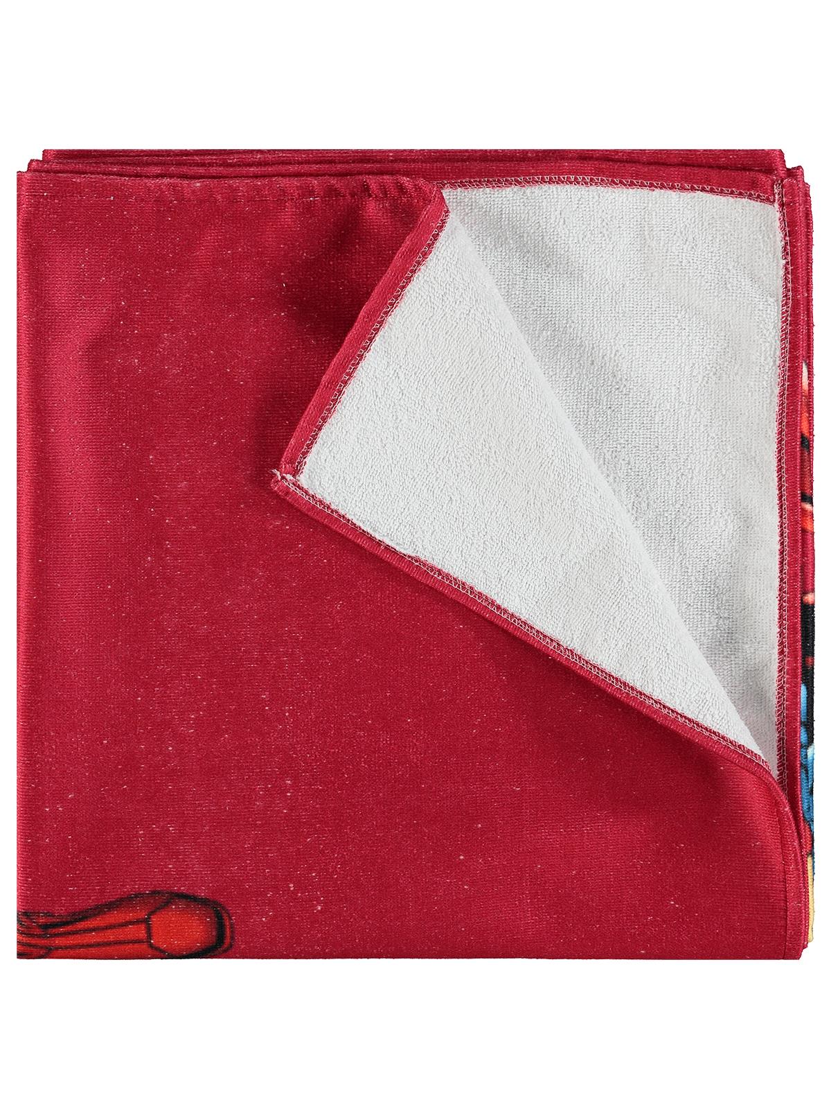 Superman Baskılı Havlu - Kırmızı