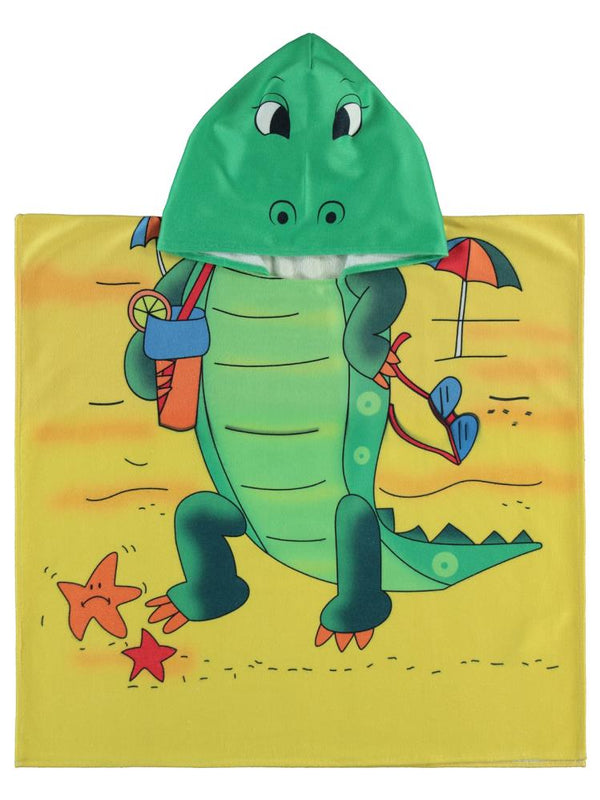 Civil Boys Timsah Baskılı Panço - Sarı