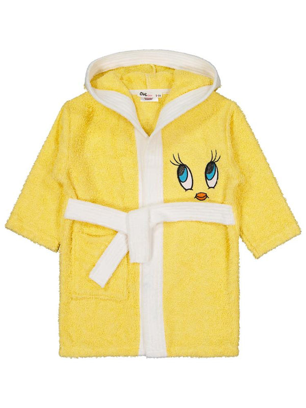 Tweety Kız Çocuk Bornoz 2-10 Yaş - Sarı