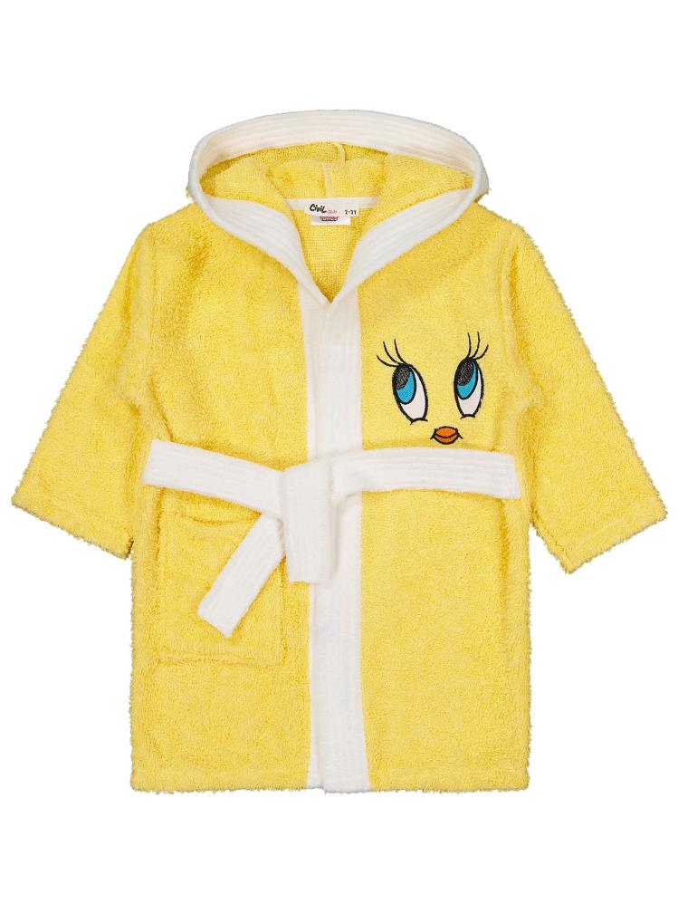 Tweety Kız Çocuk Bornoz 2-10 Yaş - Sarı