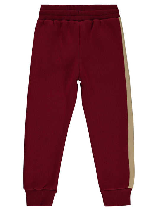 Civil Boys NY Nakışlı 6-9 Yaş Eşofman Altı - Bordo
