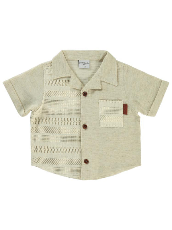 Pierre Cardin Triko Cepli 2-5 Yaş Gömlek - Bej