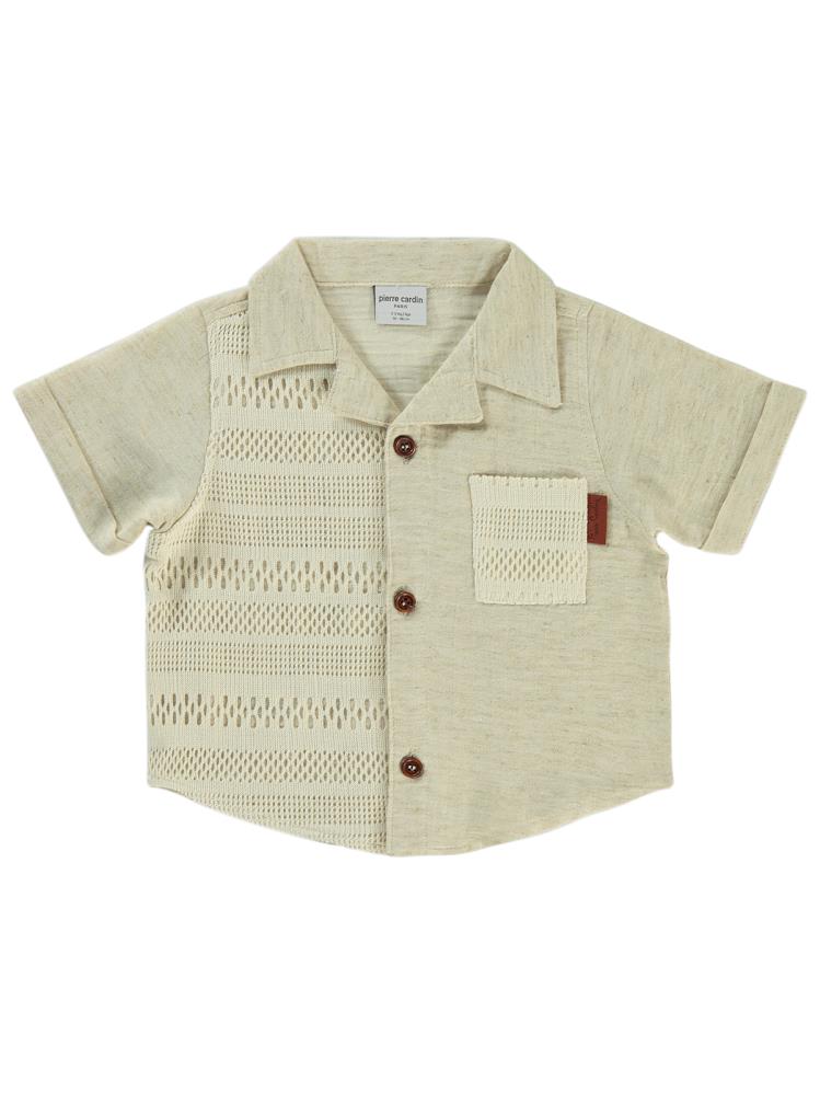 Pierre Cardin Triko Cepli 2-5 Yaş Gömlek - Bej