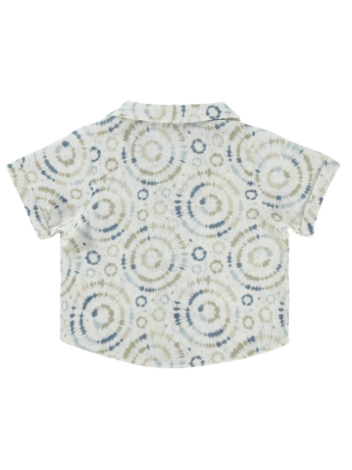 Pierre Cardin Daire Desenli 2-5 Yaş Gömlek - Mavi